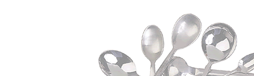 Cup and spoons