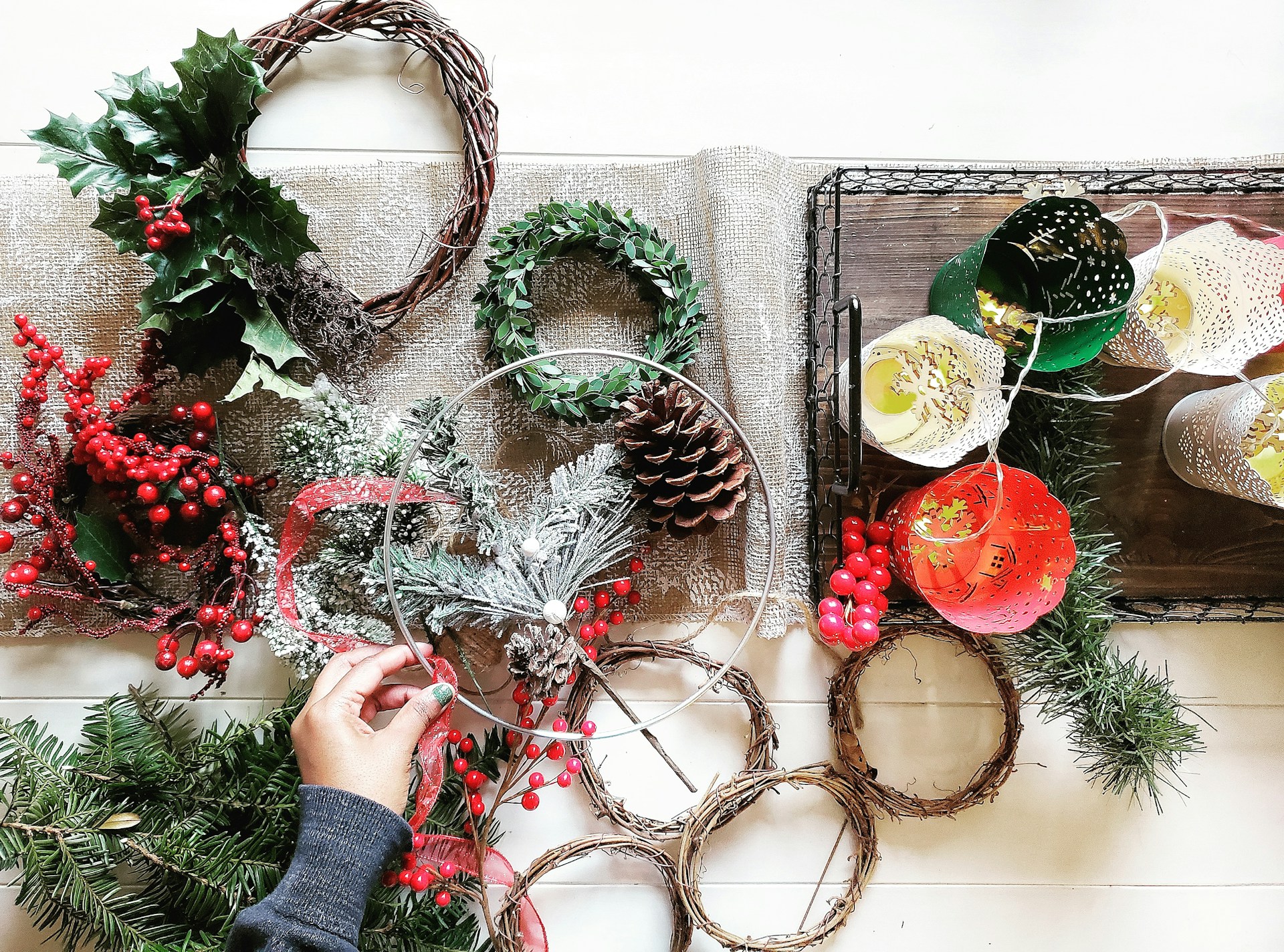 supplies to make a wreath