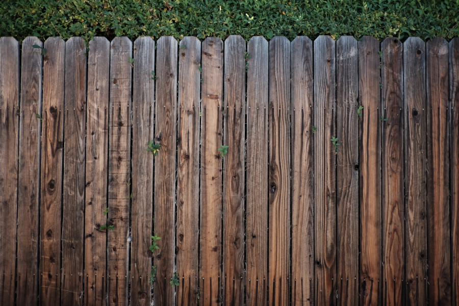 Wood fence