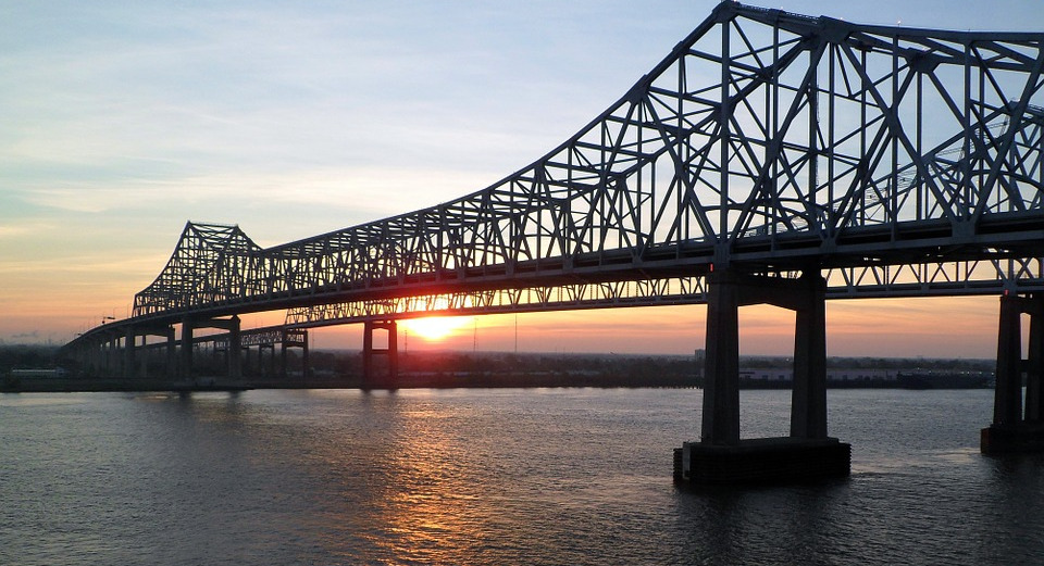Bridge, sunset
