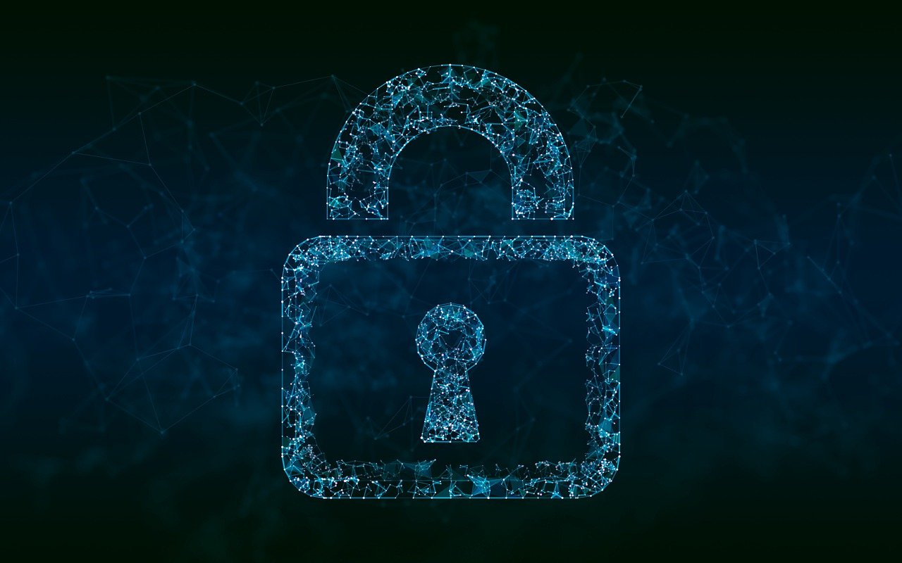 Cybersecurity, lock. Image by Pixabay