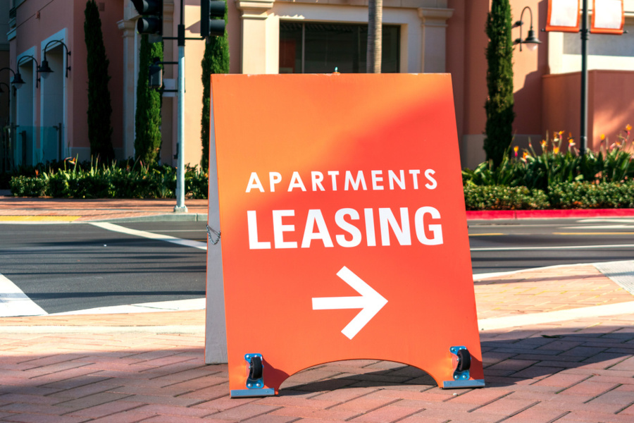 orange for lease sign