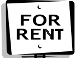 For rent sign