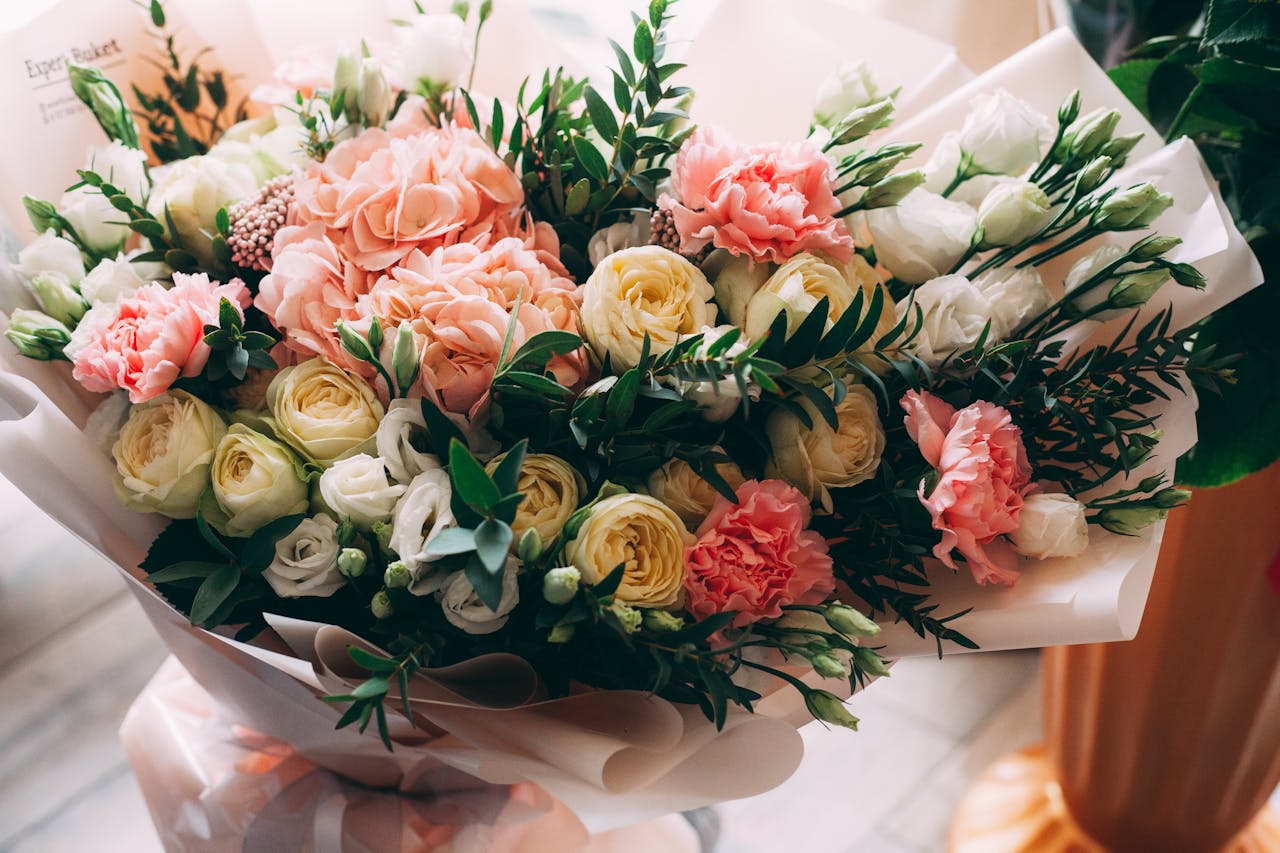 A bouquet of flowers