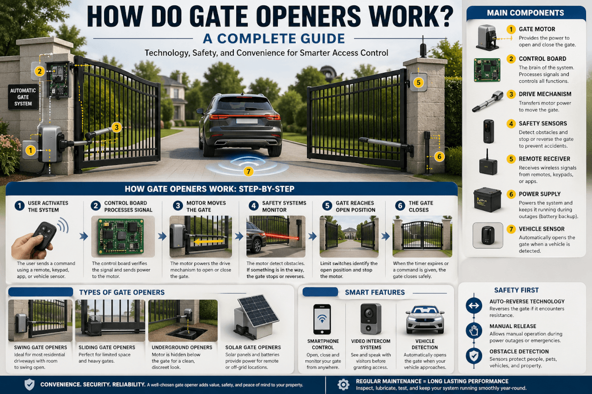 How do gate openers work