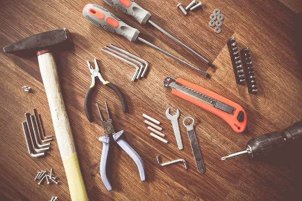 a variety of hand tools