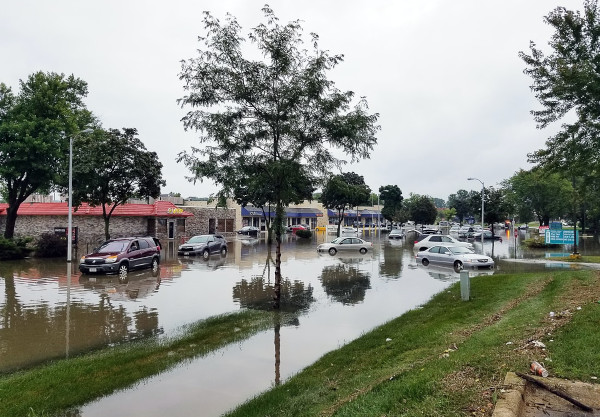 wstreet flooding with water