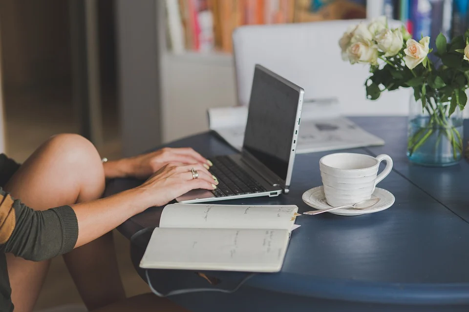 Person typing on a computer