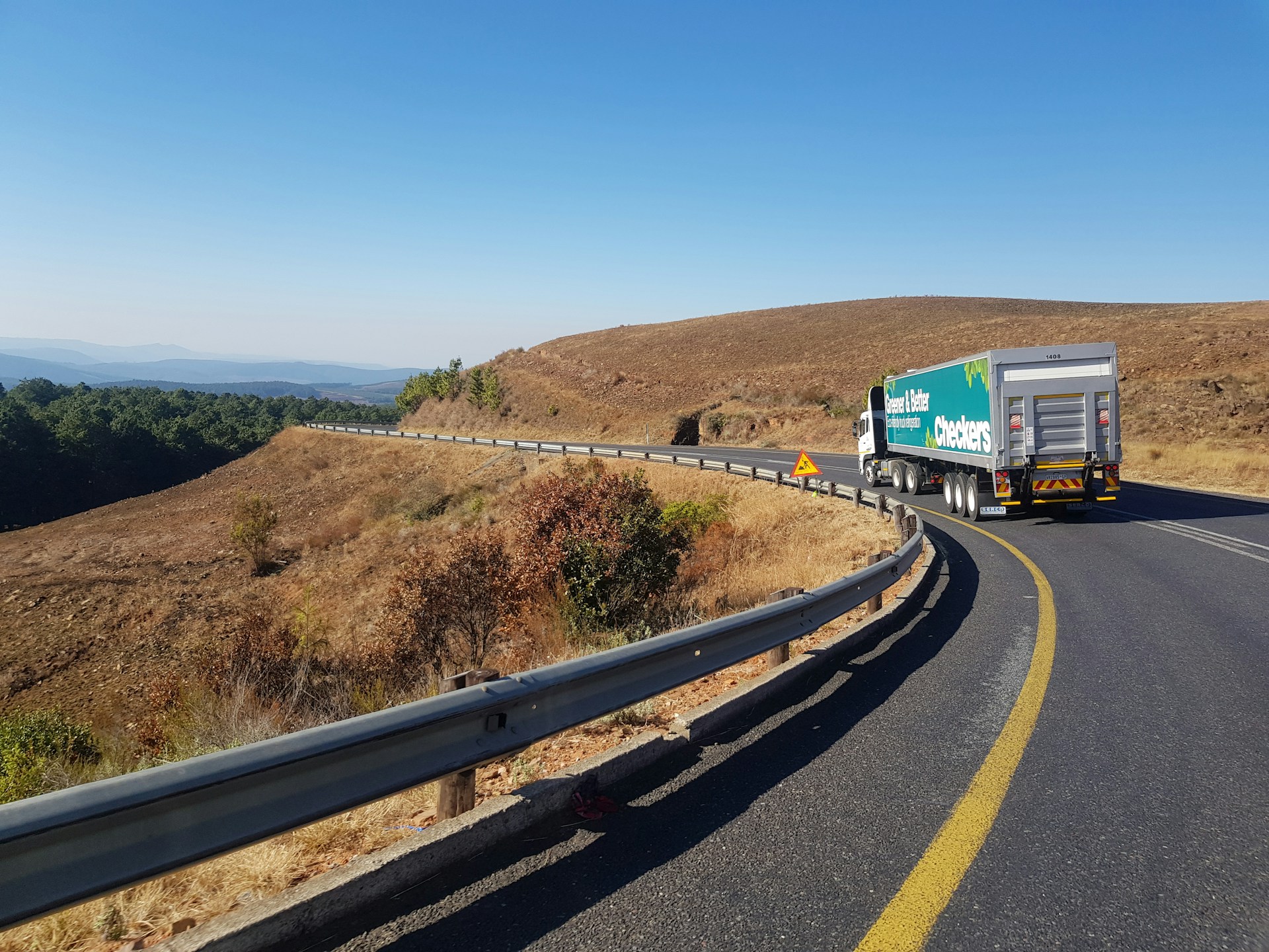 Truck on a highway