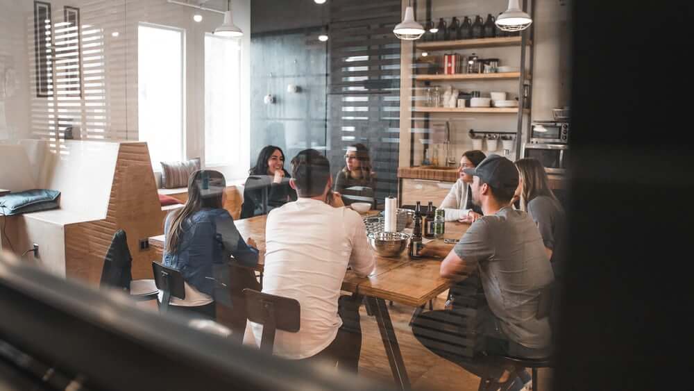 People sitting aroudna table