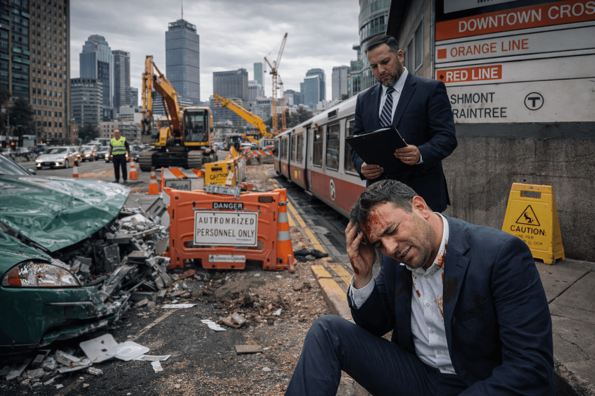Road closed signs, person got a notice in the mail. Image by Chatgpt