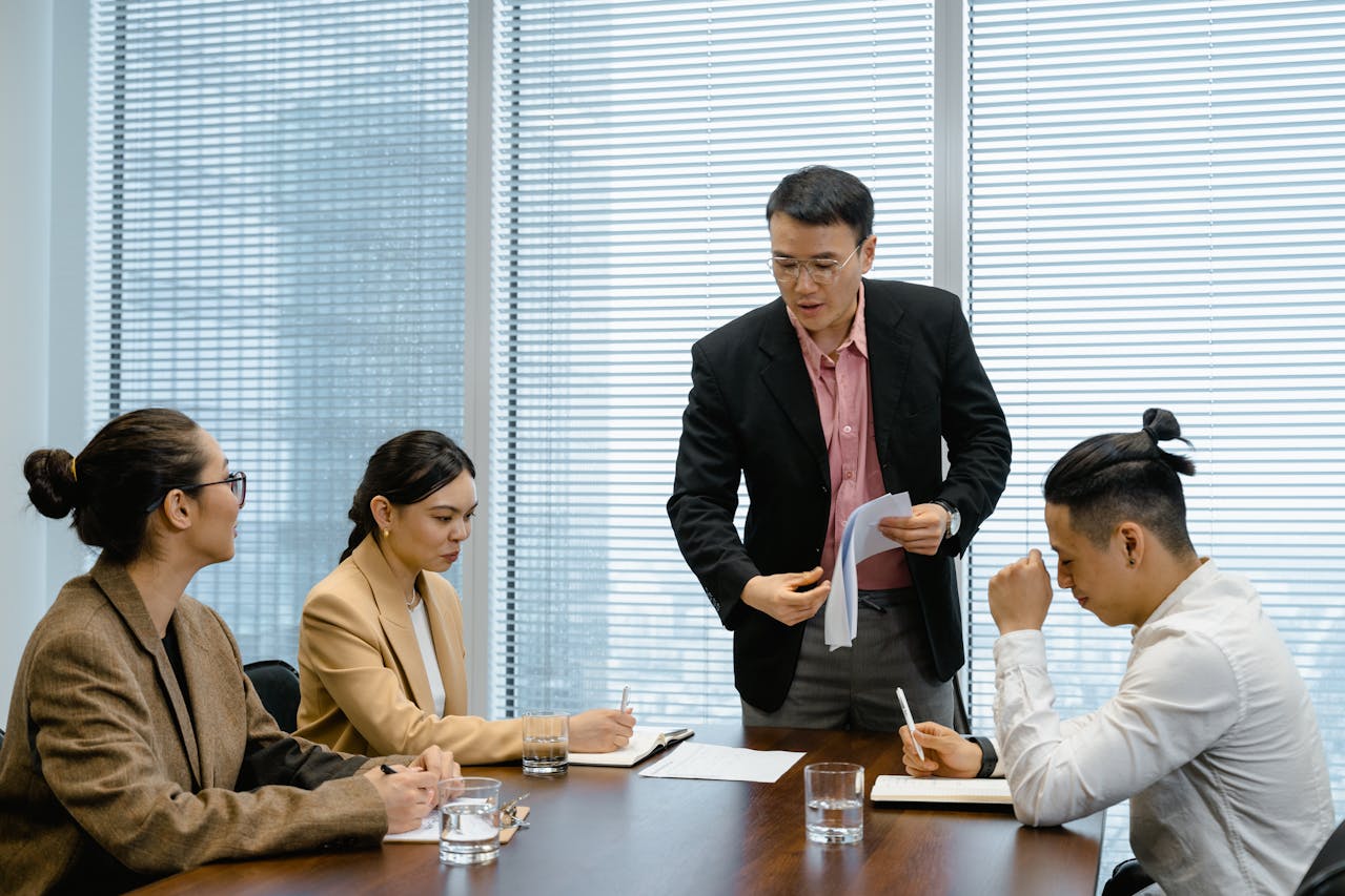 people in a meeting