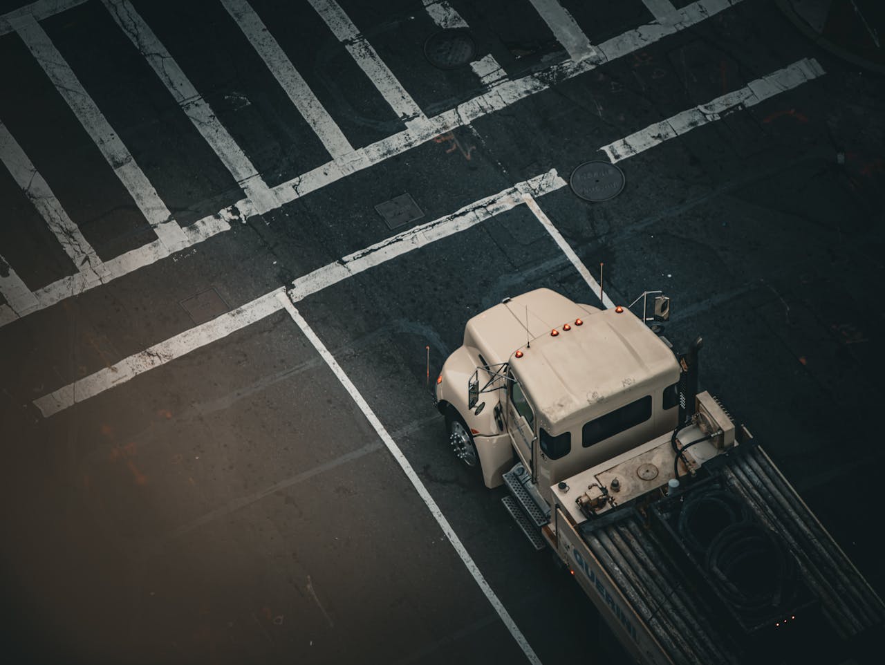 Moving truck on a Boston street