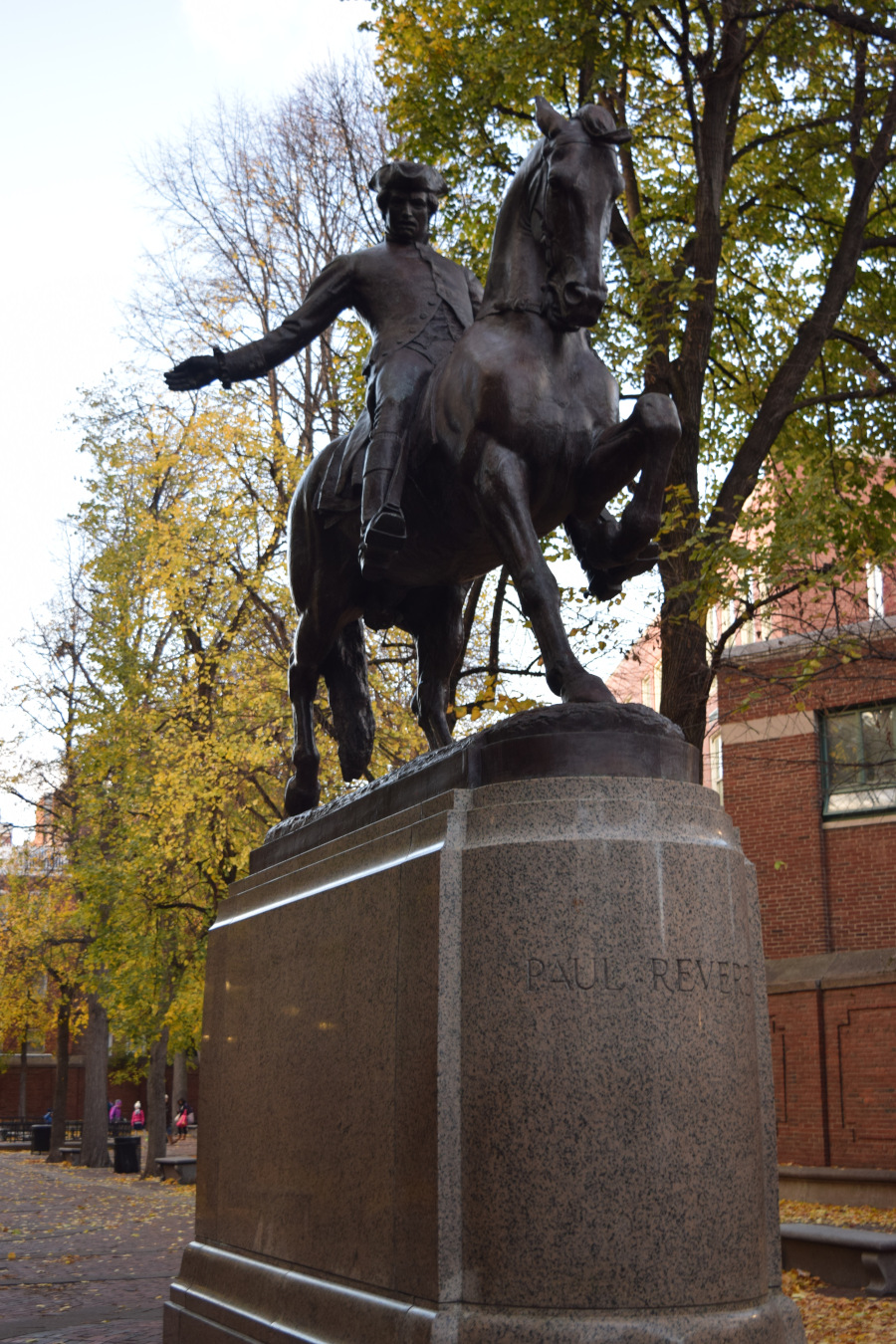 Paul Revere Statue in Boston, Massachusetts