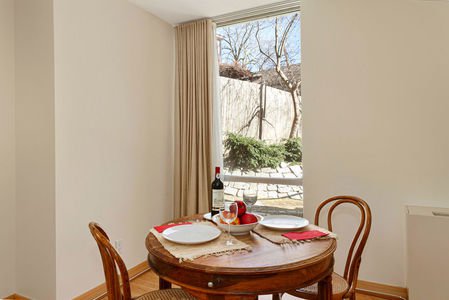 At The River....1 bedroom condo with private patio. Parking available