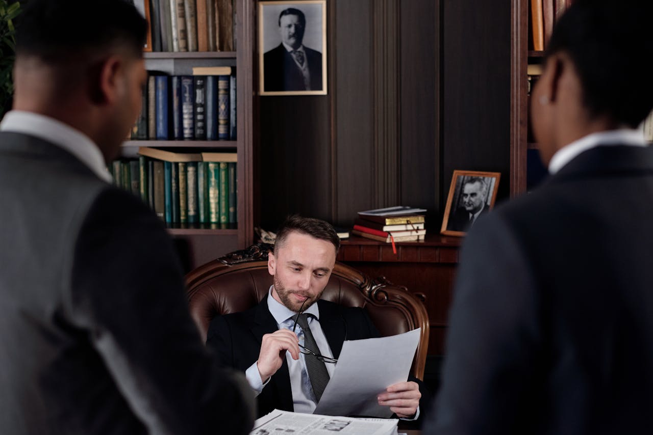 Lawyers in an office. Image by Pexels