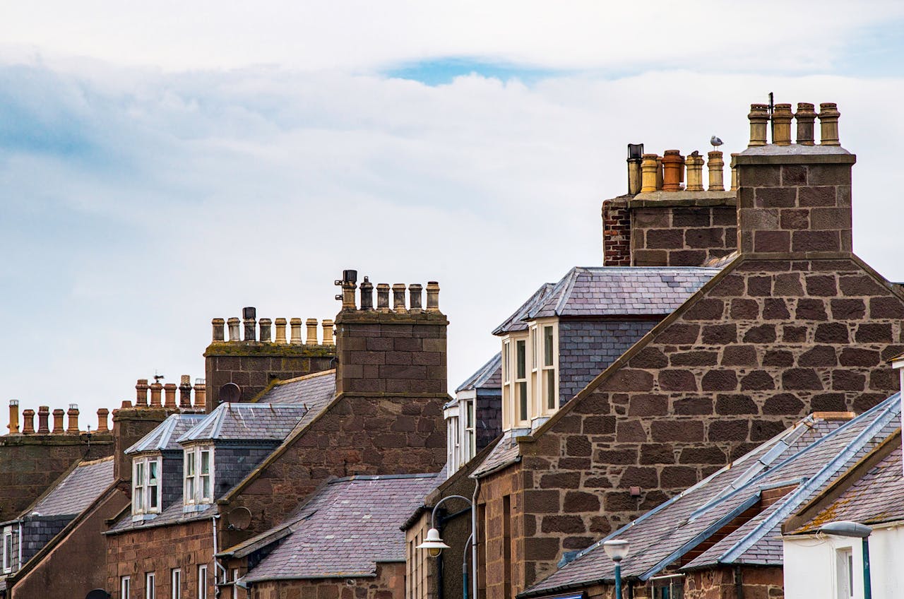 Red brick roof top. Image by Unsplash