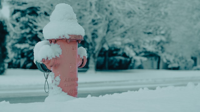 fire hydrant in snow