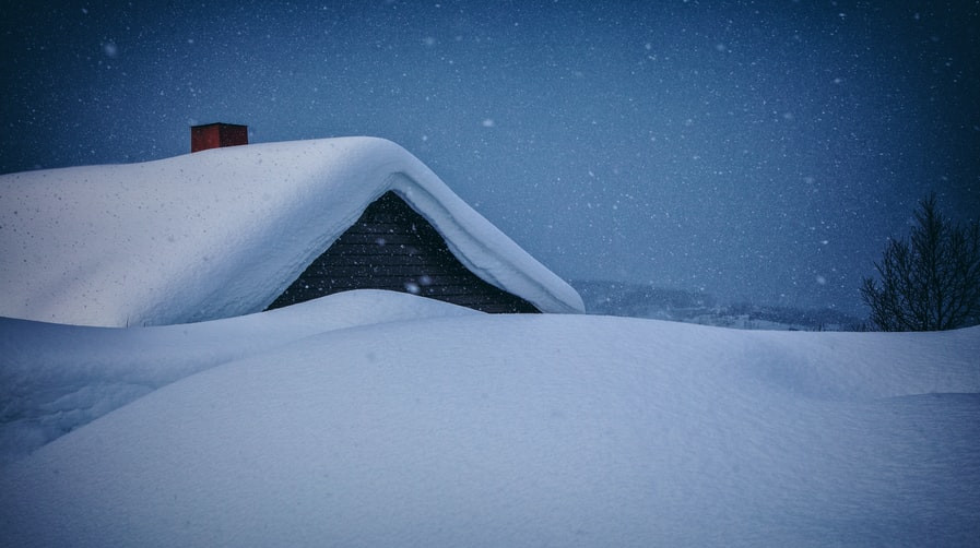 Snow on roof