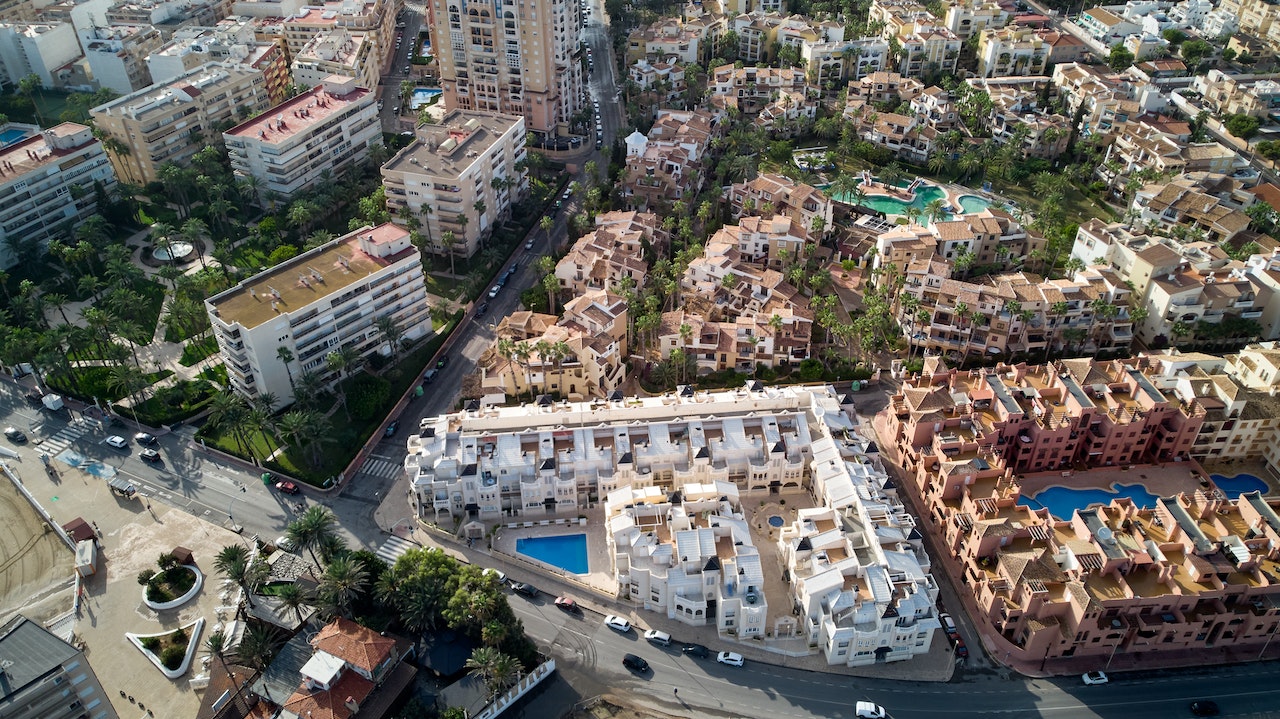 Arial view of Torrevieja in Spain