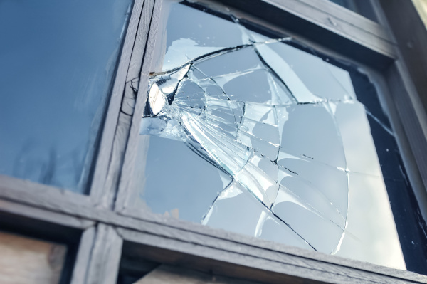 Broken window