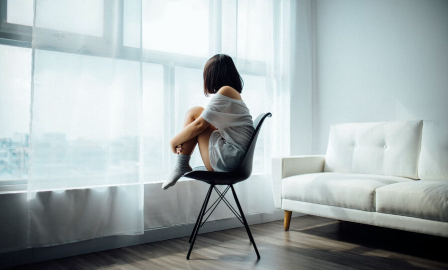 person sitting on a chair