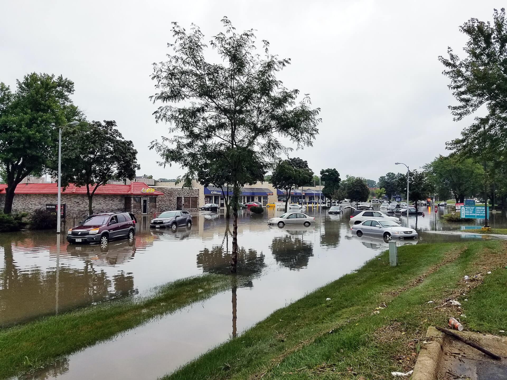 flooded street