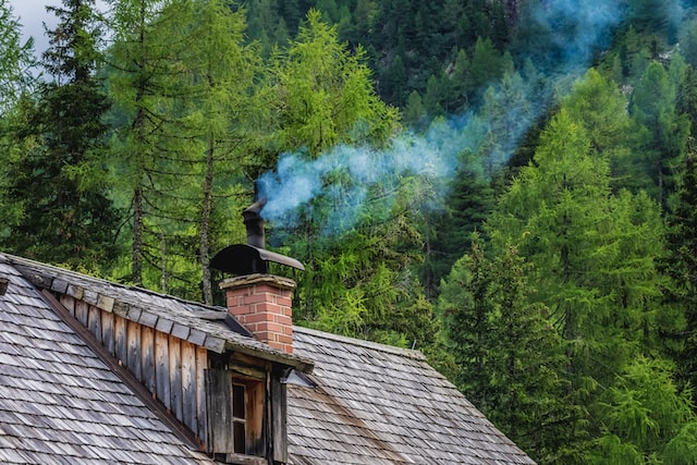 smoke coming out of a chimney