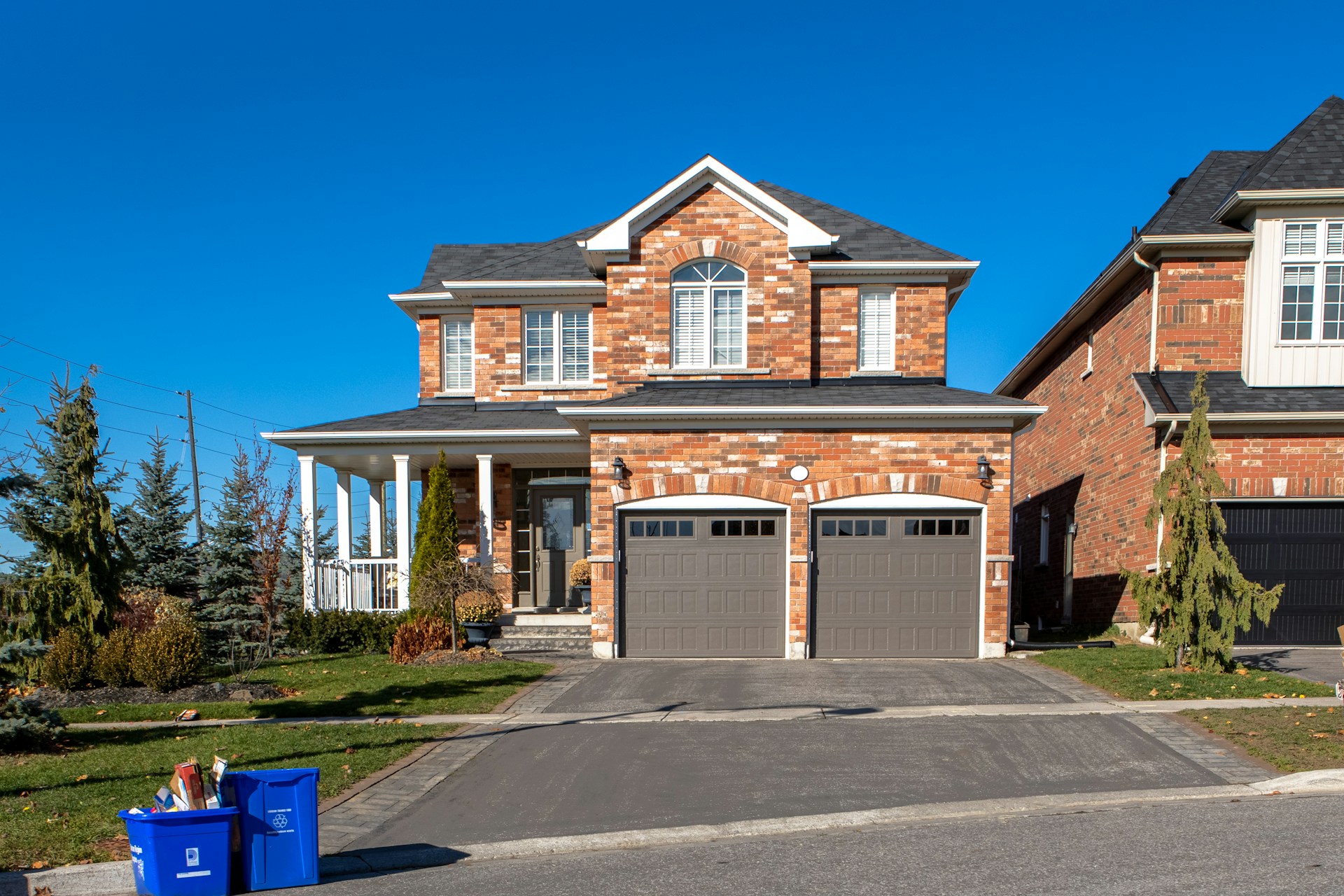 Brick house, two car garage